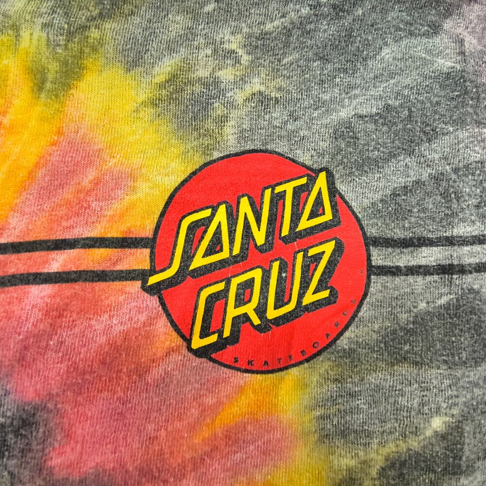 Santa Cruz Casual Crew Neck Short Sleeve Graphic Shirt Mens Size L Tie Dye - Picture 5 of 10